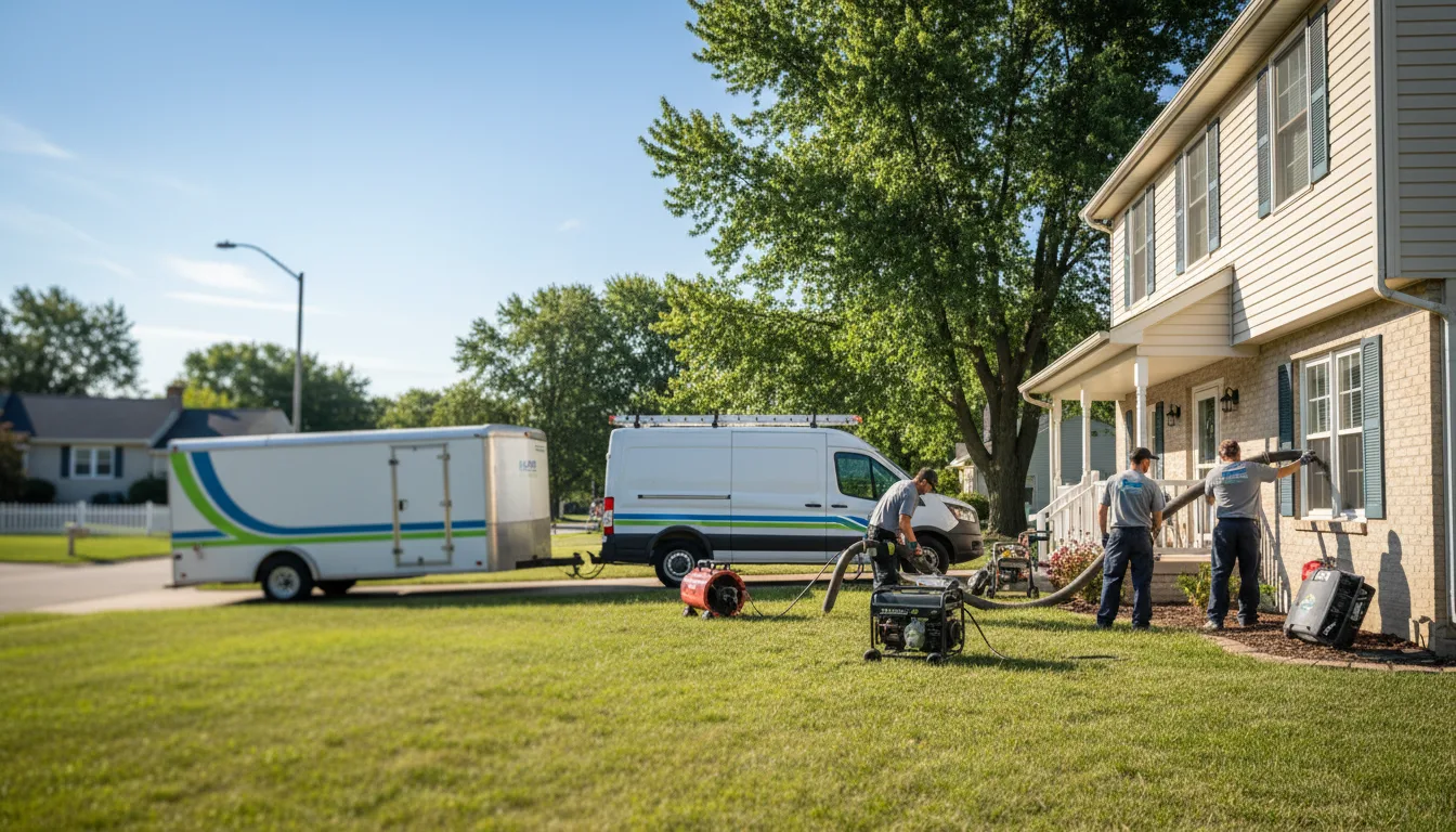 Flooded Basement Restoration And Cleanup With Repair in Park, KS near me